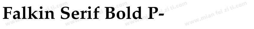 Falkin Serif Bold P字体转换